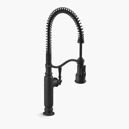 Kohler Tournant Semi-professional kitchen sink faucet with three-function sprayhead K-77515-BL - Plumbing Market