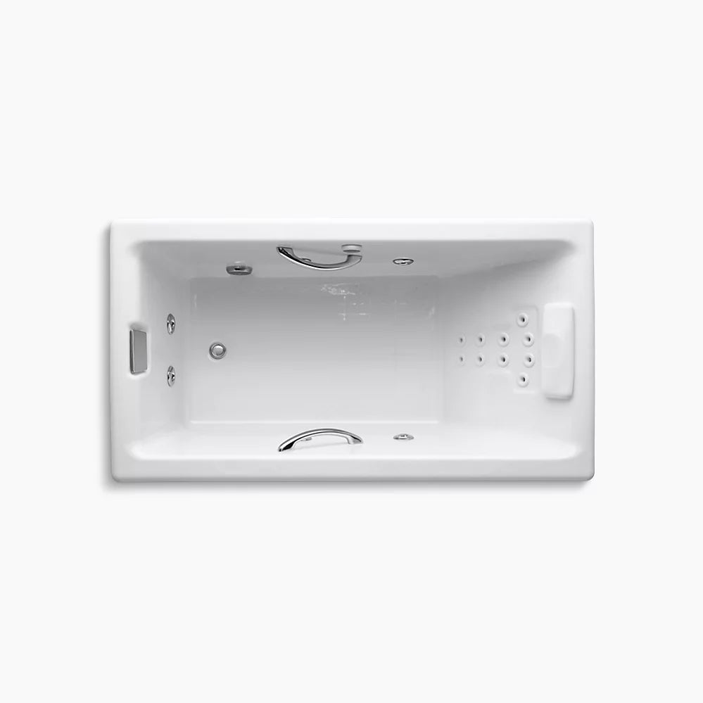 Kohler Tea-for-Two 66" x 36" drop-in whirlpool bath K-856-M-96 - Plumbing Market
