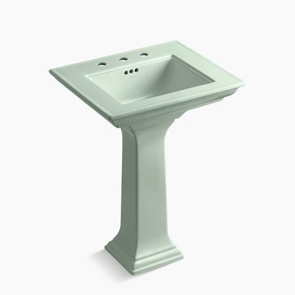 Kohler Memoirs Stately 25" rectangular pedestal bathroom sink K-2344-8-42 - Plumbing Market