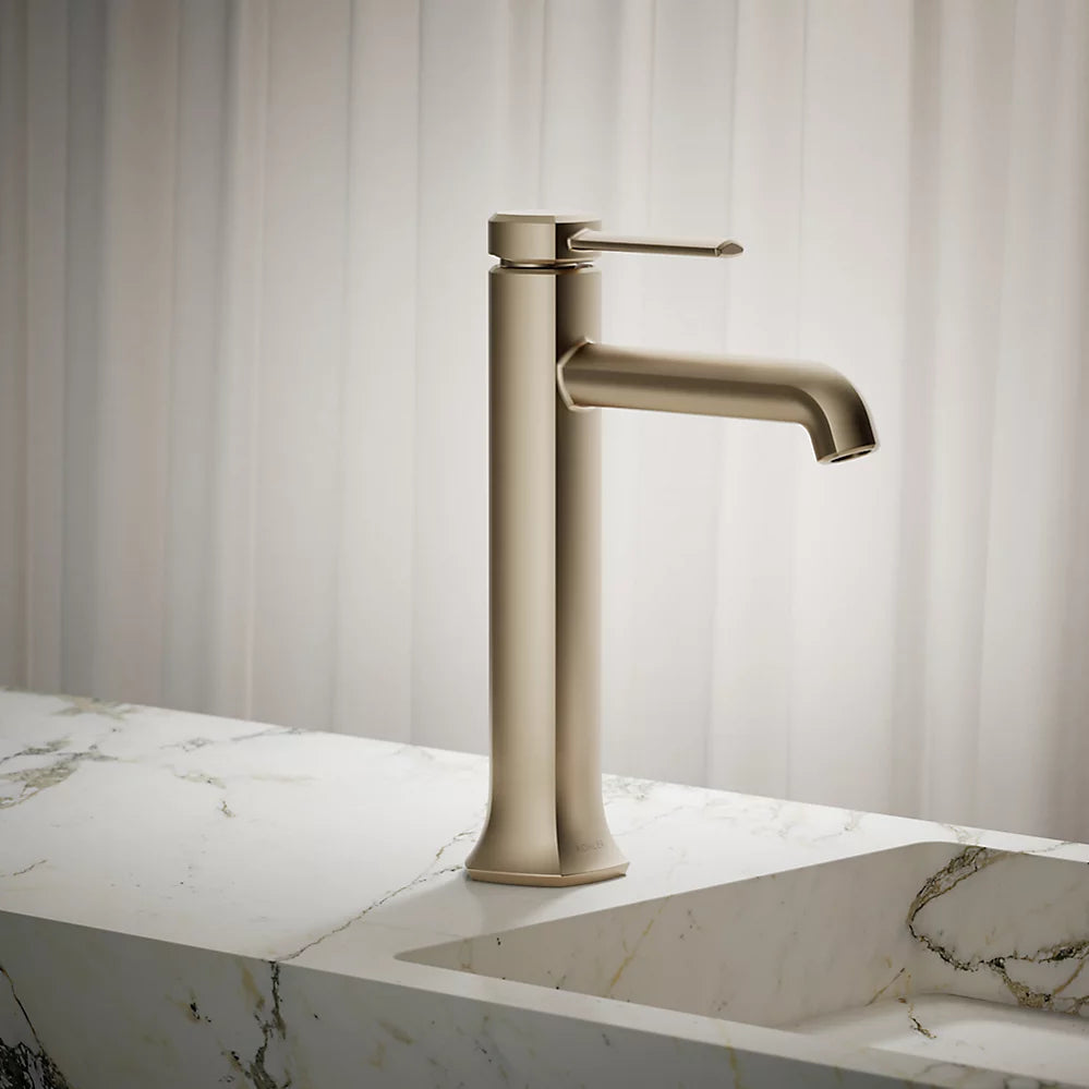 Kohler Occasion Tall single-handle bathroom sink faucet, 1.2 gpm K-27003-4-BV - Plumbing Market