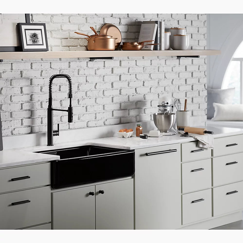 Kohler Whitehaven 35-3/4" undermount single-bowl farmhouse kitchen sink K-6489-17 - Plumbing Market