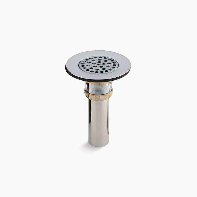 Kohler Brass sink drain and strainer with tailpiece for 3-1/2" to 4" outlet K-8807-CP - Plumbing Market