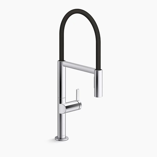 Kohler Components Semi-professional kitchen sink faucet with two-function sprayhead K-28267-CP - Plumbing Market