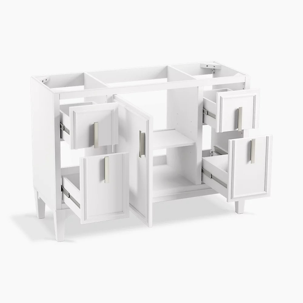 Kohler Southerk 48" bathroom vanity cabinet with sink and quartz top K-33546-ASB-0 - Plumbing Market