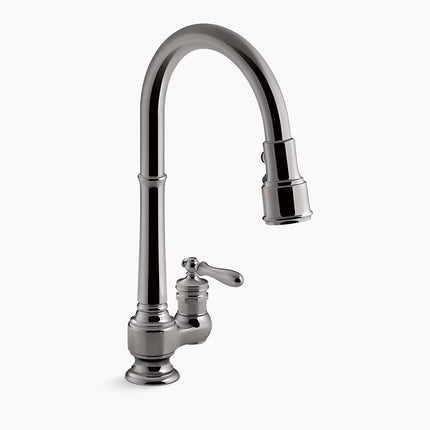Kohler Artifacts Pull-down kitchen sink faucet with three-function sprayhead K-99260-TT - Plumbing Market
