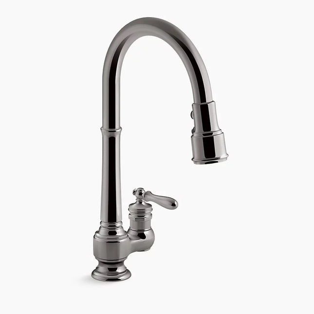 Kohler Artifacts Pull-down kitchen sink faucet with three-function sprayhead K-99260-TT - Plumbing Market