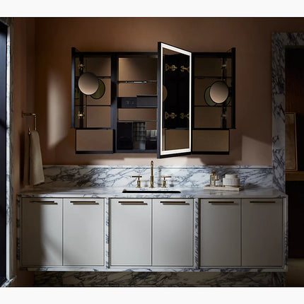 Kohler Collage 12" x 32" framed medicine cabinet, right-hinged K-33695-R-NA - Plumbing Market