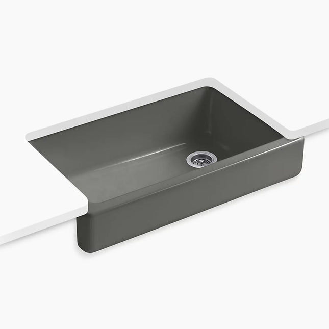 Kohler Whitehaven 35-1/2" undermount single-bowl farmhouse kitchen sink K-6488-58 - Plumbing Market