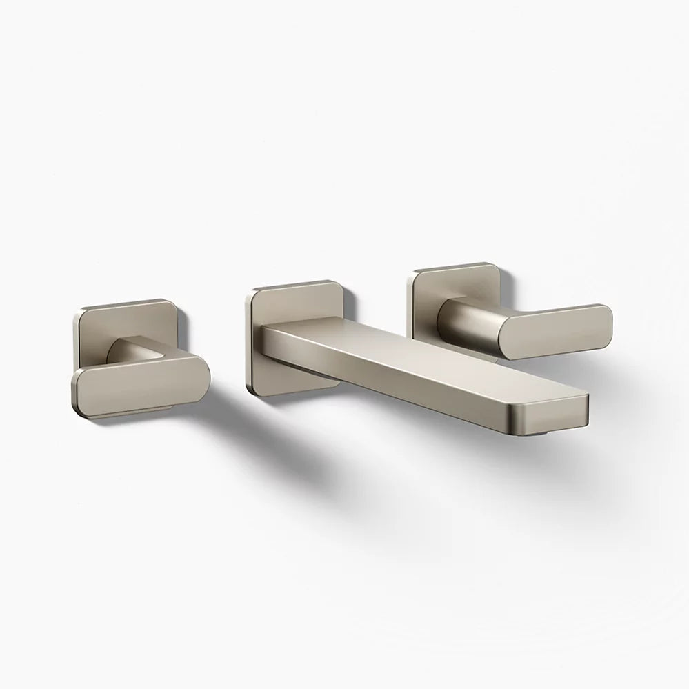 Kohler Parallel Wall-mount bathroom sink faucet trim, 1.2 gpm K-T27120-4-BN - Plumbing Market