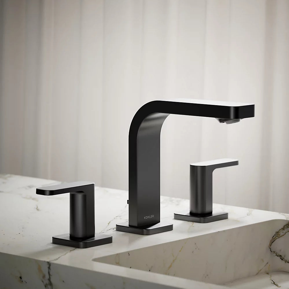 Kohler Parallel Widespread bathroom sink faucet, 0.5 gpm K-23484-4N-BL - Plumbing Market