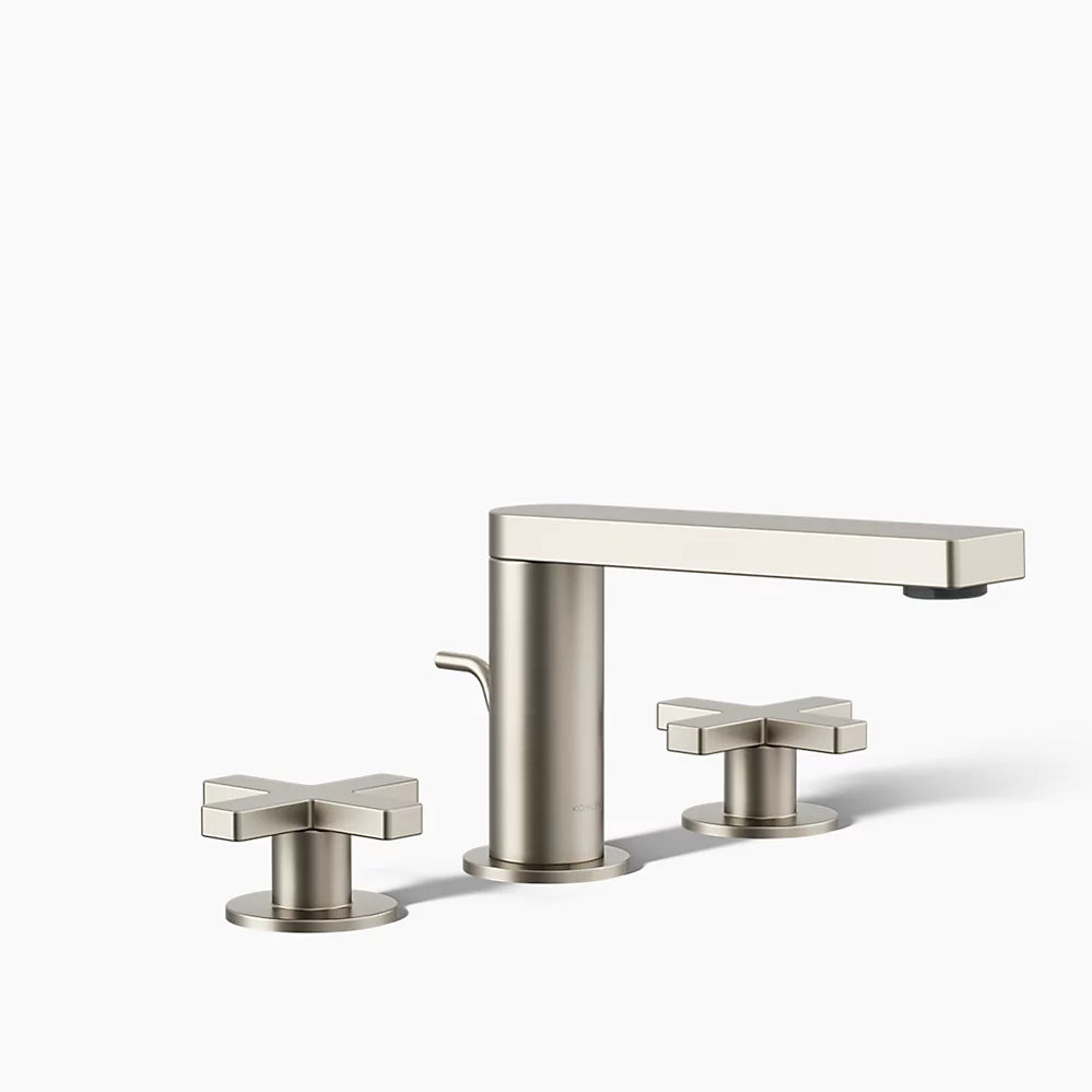Kohler Composed Widespread bathroom sink faucet with Cross handles, 1.2 gpm K-73060-3-BN - Plumbing Market