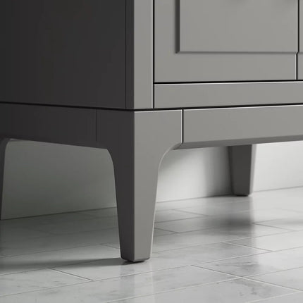 Kohler Seer 24" bathroom vanity cabinet with sink and quartz top K-33551-ASB-1WT - Plumbing Market