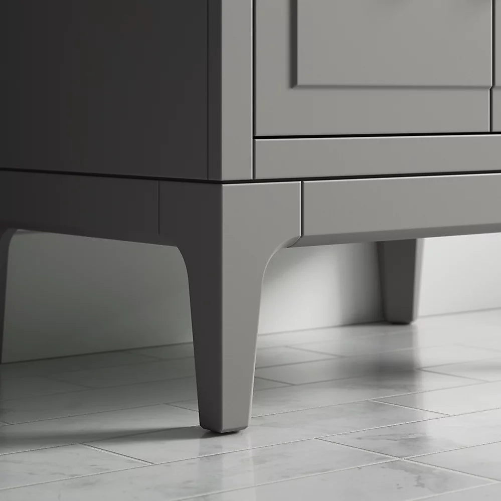 Kohler Seer 24" bathroom vanity cabinet with sink and quartz top K-33551-ASB-1WT - Plumbing Market