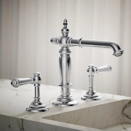 Kohler Artifacts Bathroom sink faucet spout with Column design, 1.2 gpm K-72760-CP - Plumbing Market