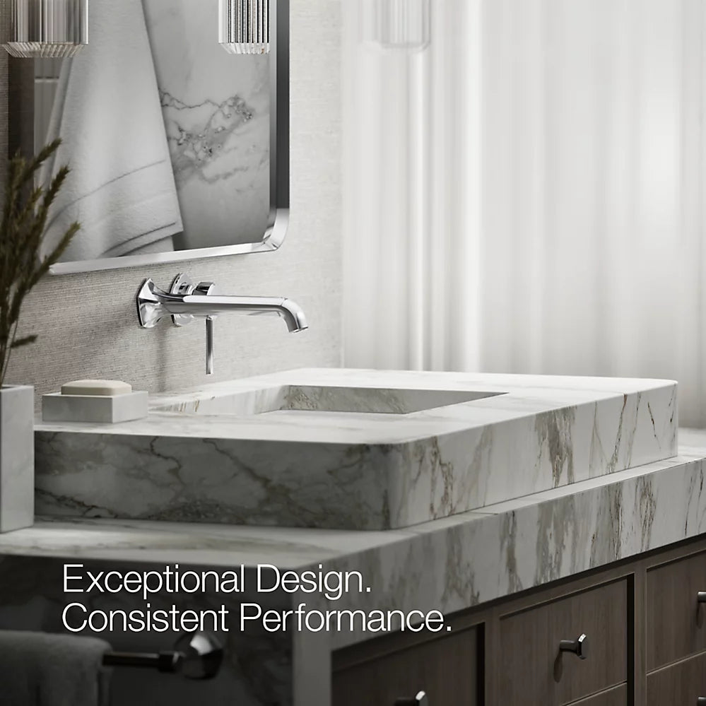 Kohler Occasion Wall-mount bathroom sink faucet handle K-27012-4-CP - Plumbing Market