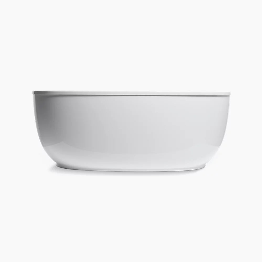 Kohler Sunstruck 65-1/2" x 35-1/2" freestanding bath with fluted shroud K-6369-0 - Plumbing Market