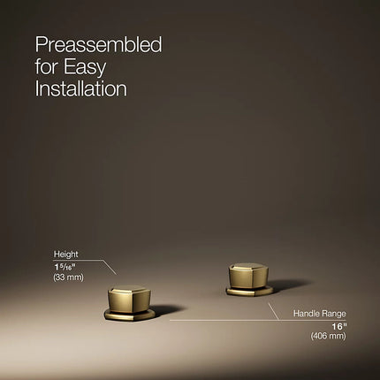 Kohler Occasion Knob bathroom sink faucet handles K-27010-9-2MB - Plumbing Market