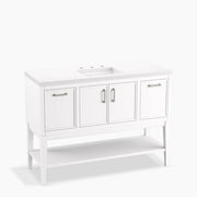 Kohler Winnow 48" bathroom vanity cabinet with sink and quartz top K-33580-ASB-0 - Plumbing Market