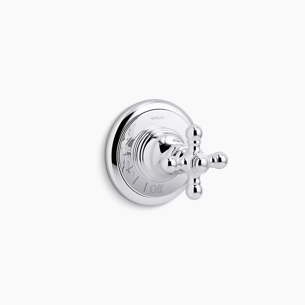 Kohler Artifacts Volume Cntrl Trim, Cross T72771-3-CP - Plumbing Market