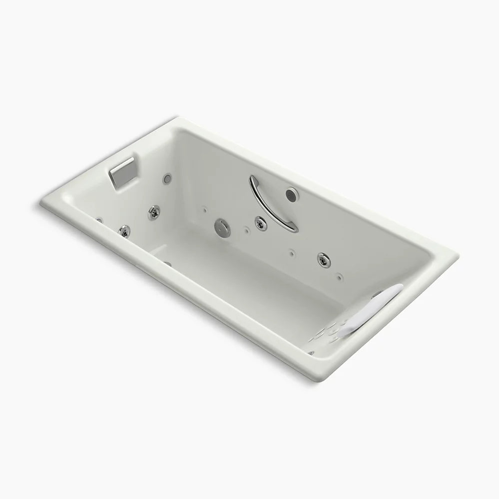 Kohler Tea-for-Two 66" x 36" drop-in Effervescence whirlpool bath K-856-V-NY - Plumbing Market