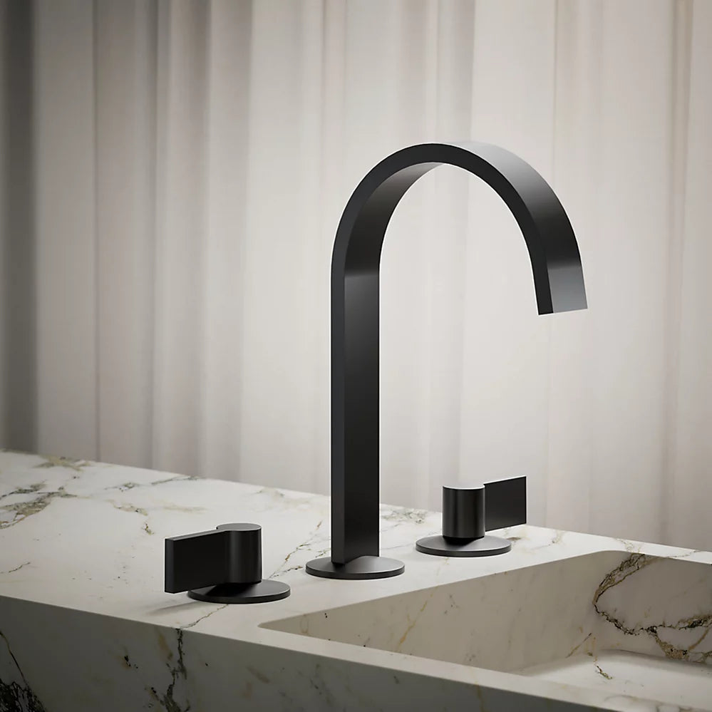 Kohler Components Bathroom sink faucet spout with Ribbon design, 1.2 gpm K-77968-BL - Plumbing Market