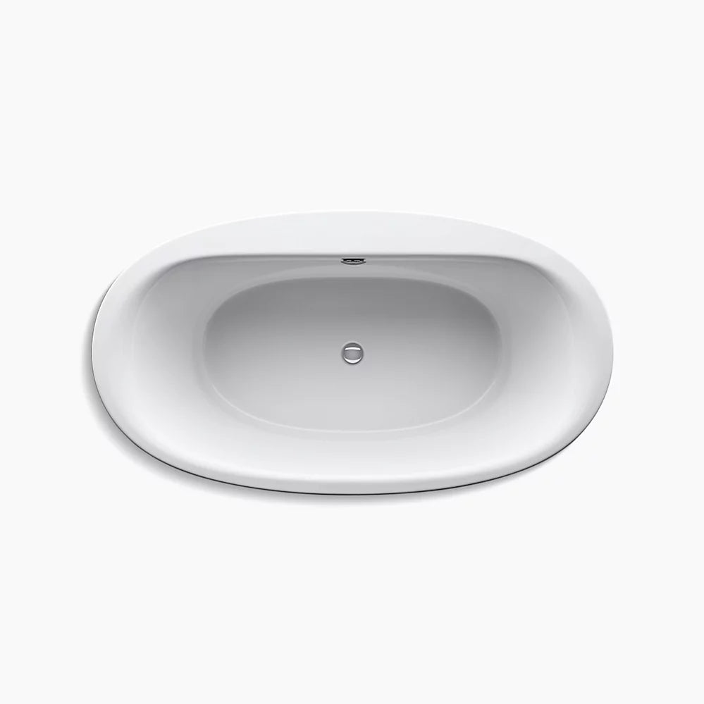 Kohler Sunstruck 65-1/2" x 35-1/2" freestanding bath with fluted shroud K-6369-0 - Plumbing Market