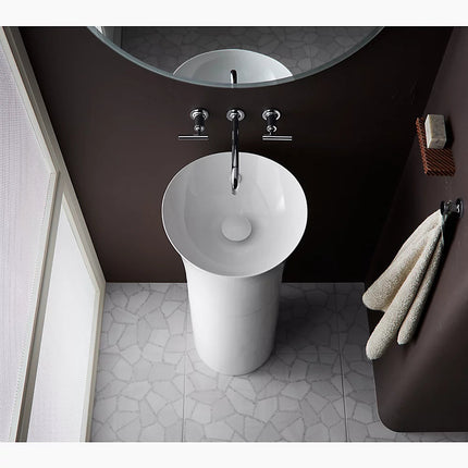 Kohler Veil Pedestal Lavatory No Overflow 20701-N-0 - Plumbing Market