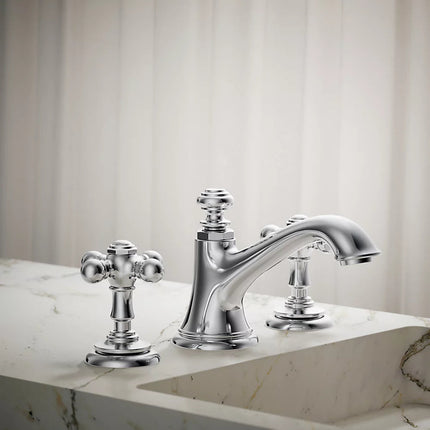 Kohler Artifacts Cross bathroom sink faucet handles K-98068-3-CP - Plumbing Market