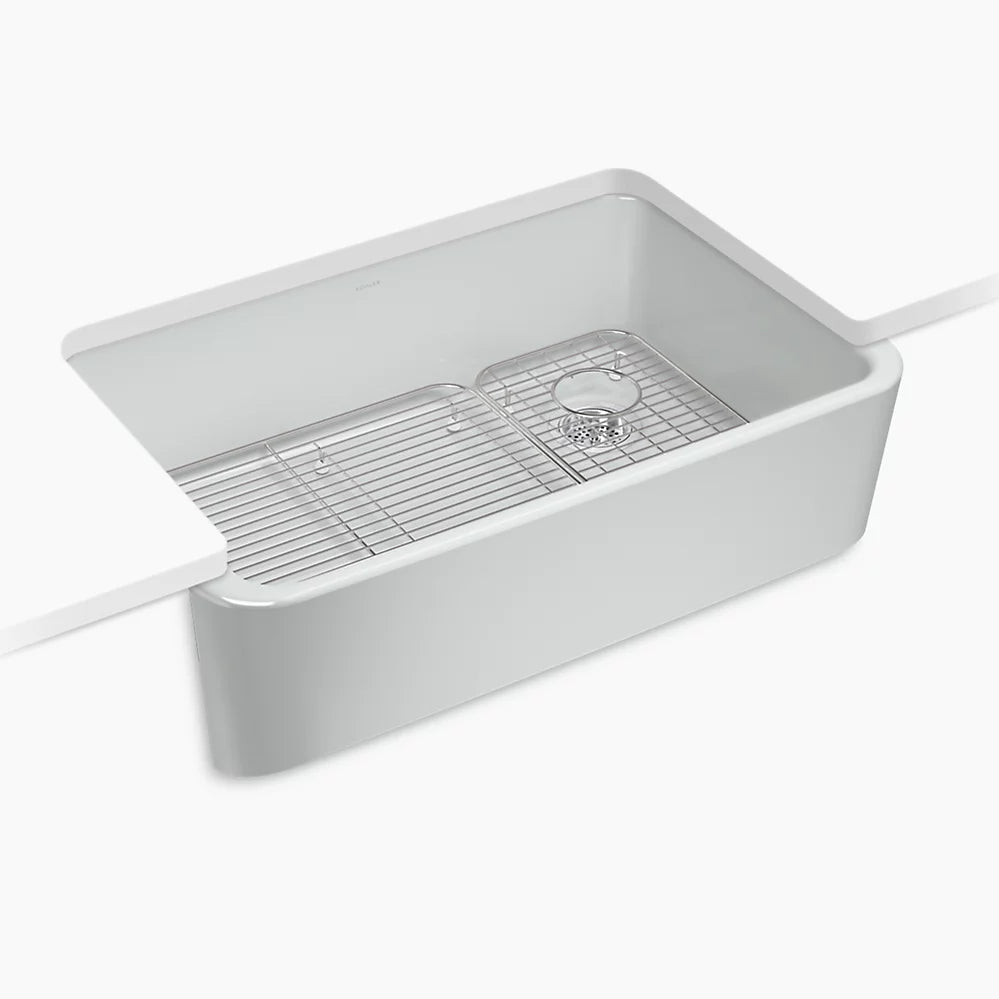 Kohler Ironridge 34" undermount single-bowl farmhouse kitchen sink K-24268-95 - Plumbing Market