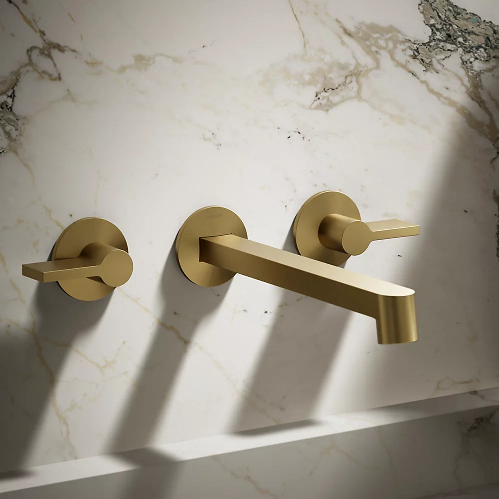 Kohler Components Wall-mount bathroom sink faucet spout with Row design, 1.2 gpm K-T23889-2MB - Plumbing Market