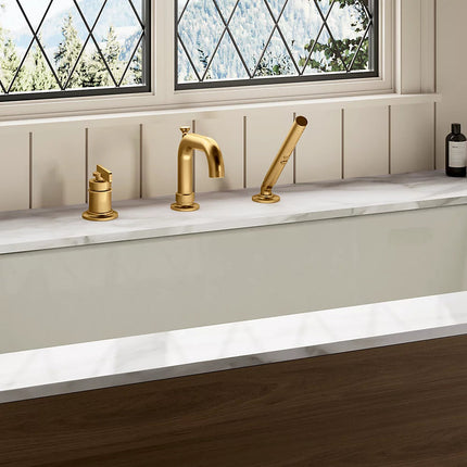 Kohler Castia 1H Bathroom Bath Filler W/Handshower 35913-4-SN - Plumbing Market