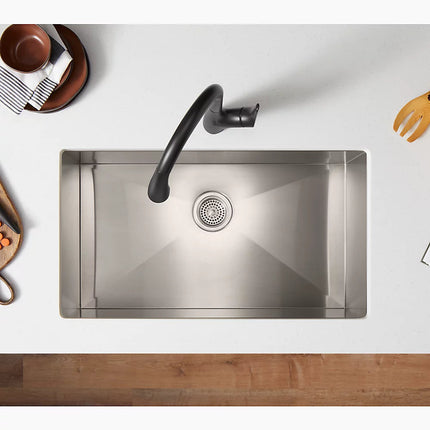 Kohler Rival Pull-down kitchen sink faucet with two-function sprayhead K-30469-BL - Plumbing Market