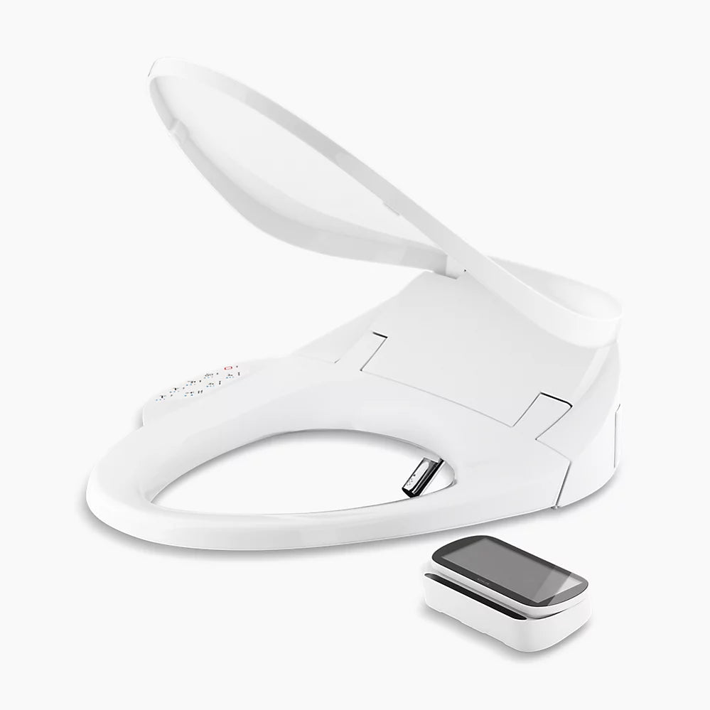 Kohler PureWash E750 Elongated bidet toilet seat with remote control K-4108-0 - Plumbing Market