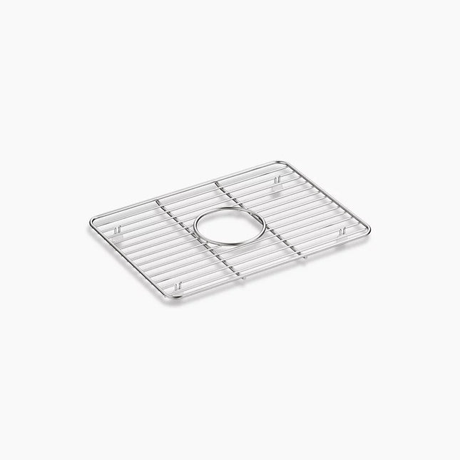 Kohler Cairn Stainless steel sink rack, 10-3/8" x 14-1/4", for small bowl K-5198-ST - Plumbing Market