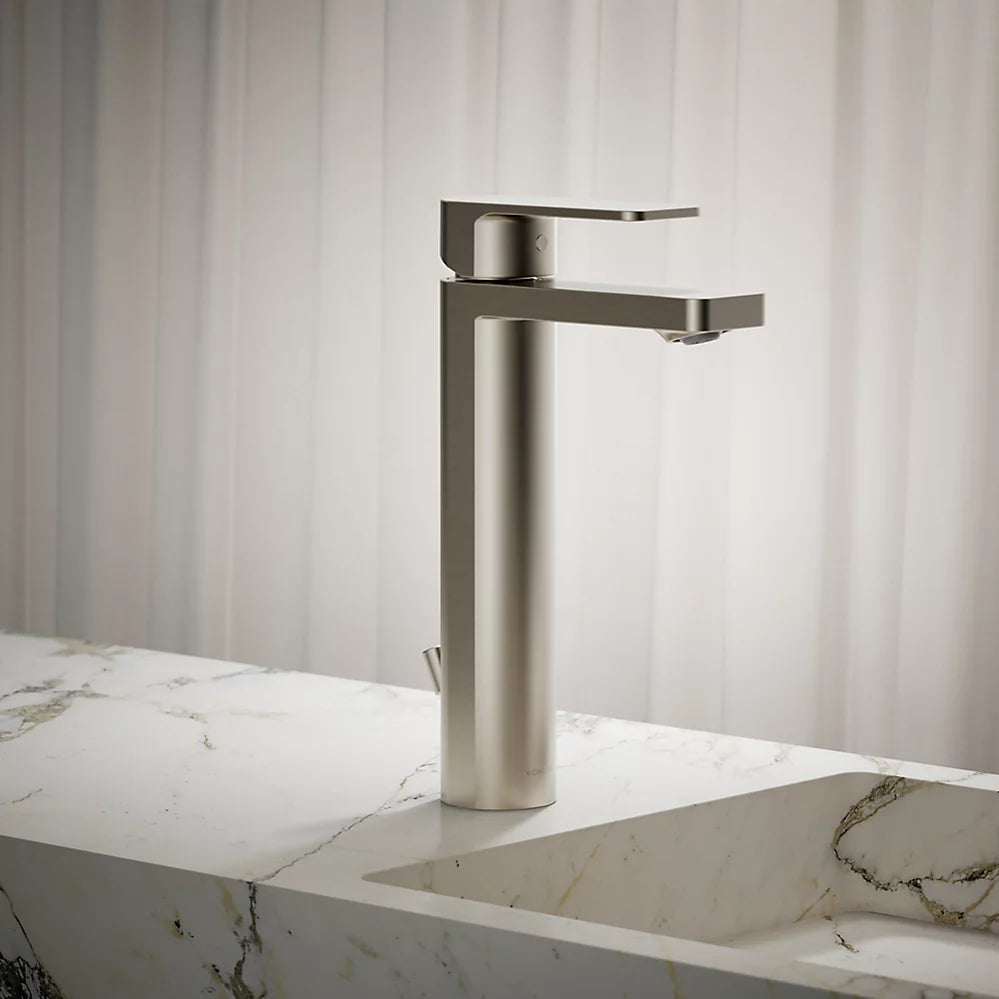 Kohler Parallel Tall single-handle bathroom sink faucet, 0.5 gpm K-23475-4N-BN - Plumbing Market