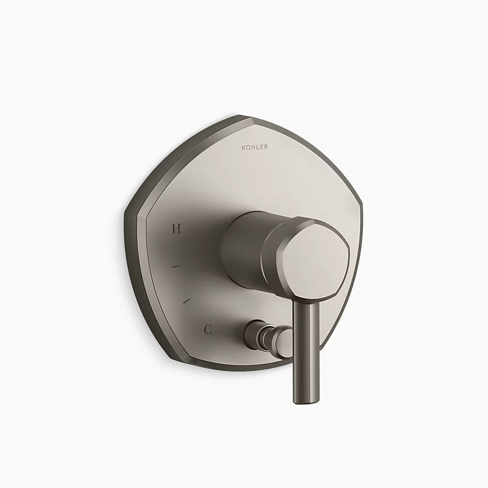 Kohler Occasion Rite-Temp Vlv Trm W/Div T27044-4-BN - Plumbing Market