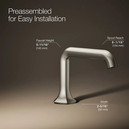 Kohler Occasion Bathroom sink faucet spout with Straight design, 0.5 gpm K-27009-N-BN - Plumbing Market