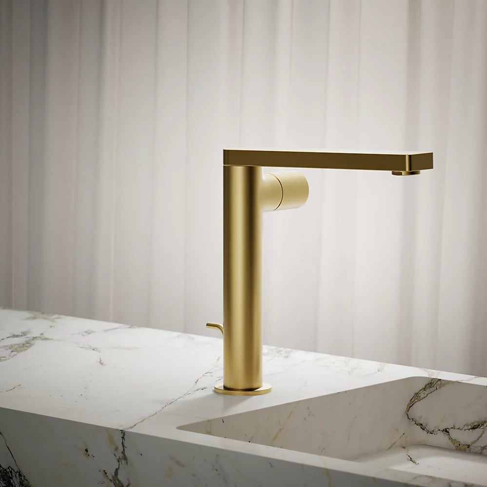 Kohler Composed Tall single-handle bathroom sink faucet with Cylindrical handle, 1.2 gpm K-73159-7-2MB - Plumbing Market