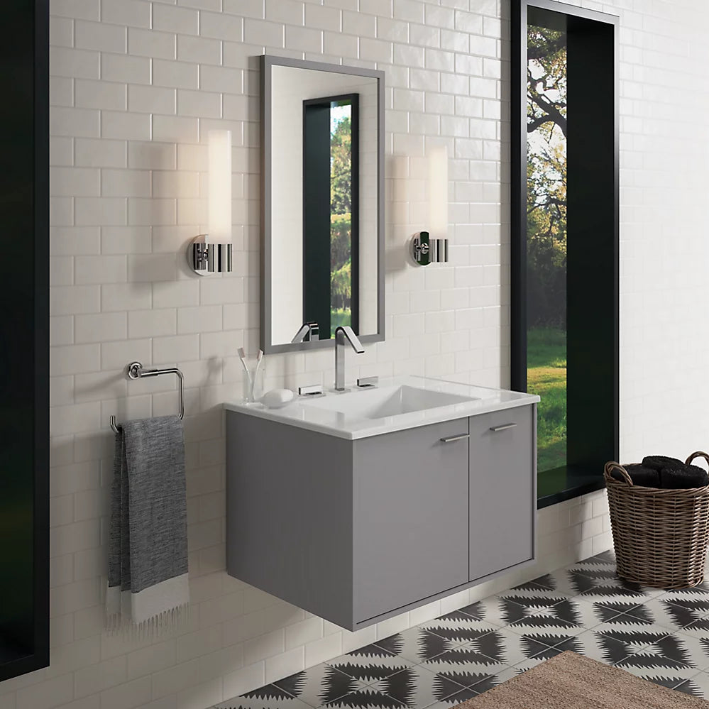 Kohler Jute 30" wall-hung bathroom vanity cabinet K-99541-R-1WT - Plumbing Market