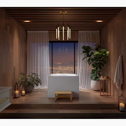 Kohler Stillness Smart Soak 46" x 46" freestanding bath K-31404-PF-HW1 - Plumbing Market