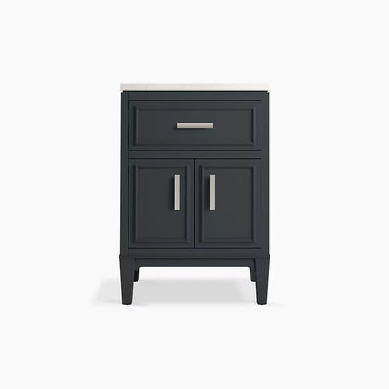 Kohler Southerk 24" bathroom vanity cabinet with sink and quartz top K-33543-ASB-0 - Plumbing Market