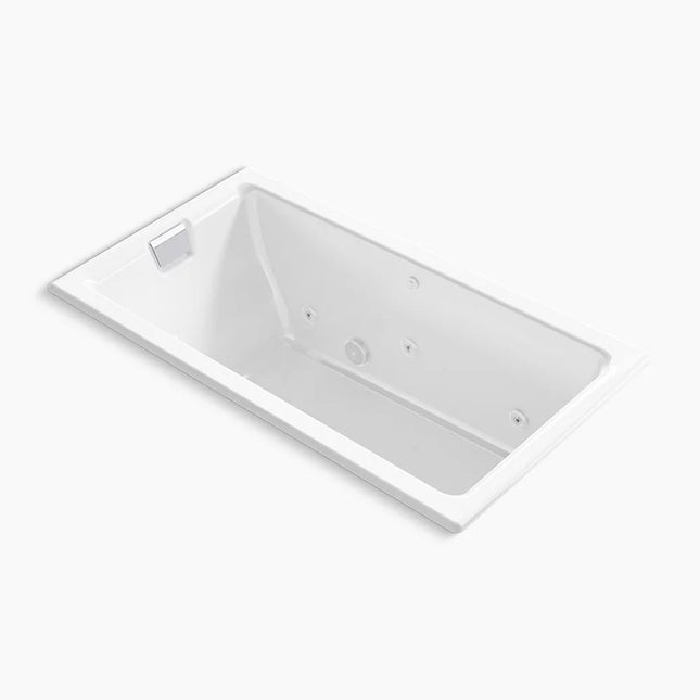 Kohler Tea-for-Two 66" x 36" drop-in/undermount whirlpool bath K-856-JH-0 - Plumbing Market