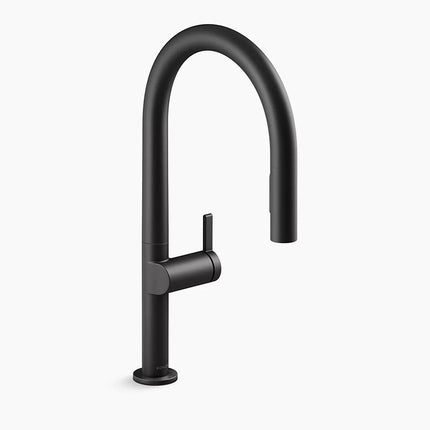 Kohler Components Pull-down kitchen sink faucet with two-function sprayhead K-28268-BL - Plumbing Market