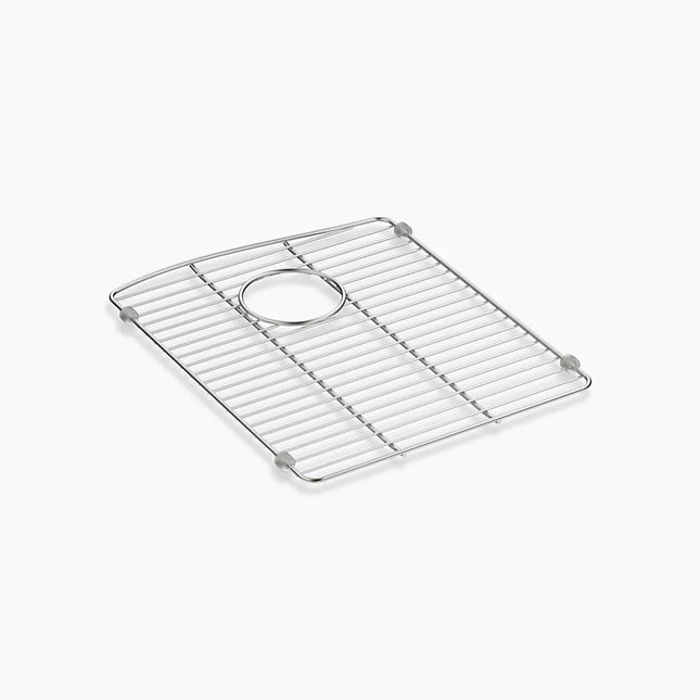 Kohler Kennon Stainless steel sink rack, 13 5/8" x 16 1/2", for left-hand bowl K-5662-ST - Plumbing Market