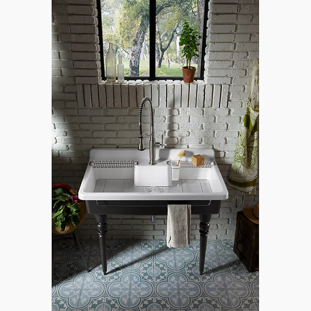 Kohler Farmstead Utility rack with cup K-21109-ST - Plumbing Market