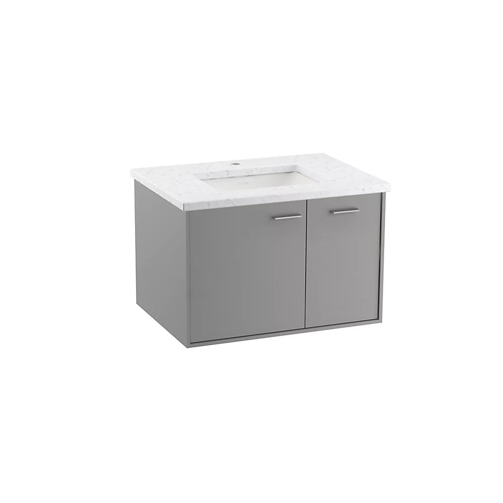 Kohler Jute 30" wall-hung bathroom vanity cabinet K-99541-R-1WT - Plumbing Market
