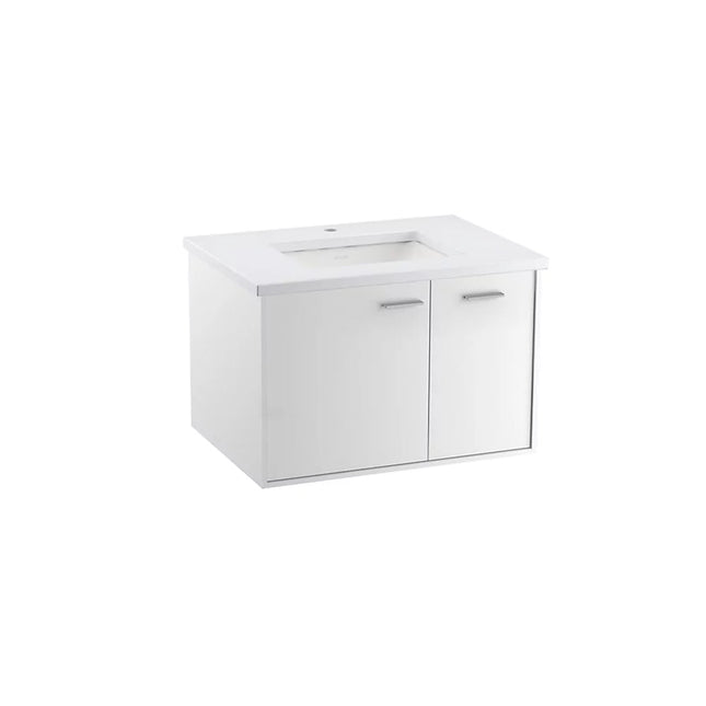 Kohler Jute 30" wall-hung bathroom vanity cabinet K-99541-R-1WA - Plumbing Market