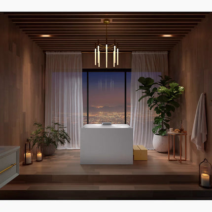 Kohler Stillness Experience 46" x 46" freestanding bath K-31405-PFET-HW1 - Plumbing Market