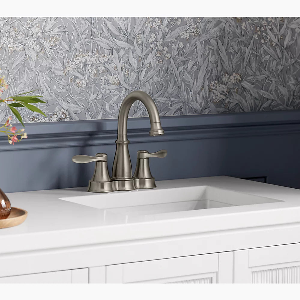 Kohler Bellera Centerset bathroom sink faucet, 1.2 gpm K-27378-4-CP - Plumbing Market