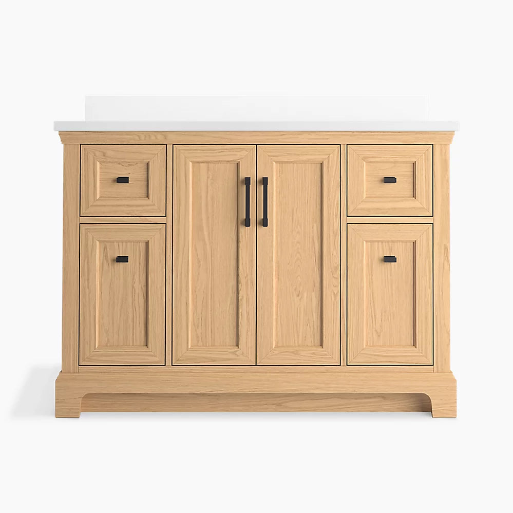 Kohler Charlemont 48" bathroom vanity cabinet with sink and quartz top K-29262-BD1-WEK - Plumbing Market